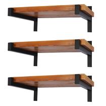 Suportes de prateleira EZYDECOR Heavy Duty montados na parede 33,2 cm, 6 unidades Suportes de prateleira EZYDECOR Heavy Duty montados na parede 33,2 cm, 6 unidades