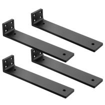 Suportes de prateleira flutuantes Aunulahca 20cm Heavy Duty Wall, pacote com 4