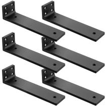 Suportes de prateleira flutuantes Aunulahca Heavy Duty Wall, pacote com 6