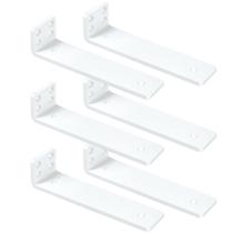 Suportes de prateleira flutuantes Aunulahca White 30cm Heavy Duty 6Pk