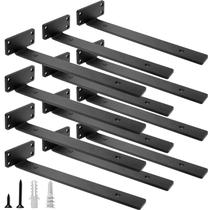 Suportes de prateleira flutuantes HITOMEN Heavy Duty, 30 cm, ferro, pacote com 12 Suportes de prateleira flutuantes HITOMEN Heavy Duty, 30 cm, ferro, pacote com 12