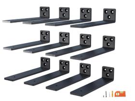 Suportes de prateleira flutuantes NEODROP, 25 cm, Heavy Duty, pacote com 12 Suportes de prateleira flutuantes NEODROP, 25 cm, Heavy Duty, pacote com 12
