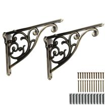 Suportes de prateleira khtumeware Bronze 20x142x4,3 cm, pacote com 2 unidades, barroco