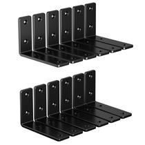 Suportes de prateleira NEODROP, pacote com 12, suporte em L flutuante pesado de 10 cm