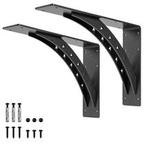 Suportes de prateleira Picesa Heavy Duty 16x12", carga máxima de 408 kg (conjunto 2) Suportes de prateleira Picesa Heavy Duty 16x12", carga máxima de 408 kg (conjunto 2)