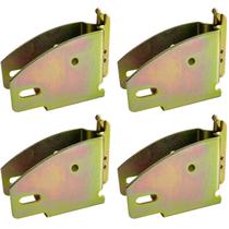 Suportes de prateleira Sutekus E-Track Wood Beam 4 peças 11x9x5 cm