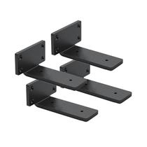 Suportes de prateleira WINKER, metal flutuante de ferro de 6 polegadas, pacote com 4