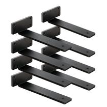 Suportes de prateleira WINKER, metal flutuante de ferro de 6 polegadas, pacote com 8 Suportes de prateleira WINKER, metal flutuante de ferro de 6 polegadas, pacote com 8