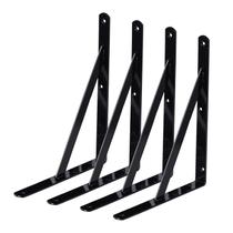 Suportes de prateleira WINKER, pacote com 4, Heavy Duty Metal L 30x20cm, pretos