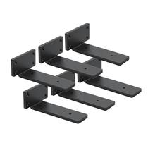 Suportes de prateleira WINKER, pacote com 6, metal de ferro de 15 cm para 15 kg Suportes de prateleira WINKER, pacote com 6, metal de ferro de 15 cm para 15 kg