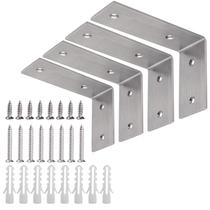 Suportes de prateleira YUMORE Heavy Duty em aço inoxidável 12x8x4,5cm Suportes de prateleira YUMORE Heavy Duty em aço inoxidável 12x8x4,5cm