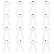 Suportes de rabo de cavalo Cheer Bows DEEKA Collegiate Style 16 unidades