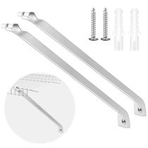 Suportes de suporte de prateleiras de arame Innconee 43 cm, 2 peças, brancos Suportes de suporte de prateleiras de arame Innconee 43 cm, 2 peças, brancos