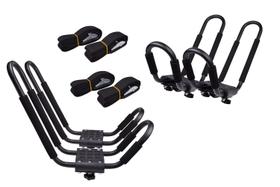 Suportes de teto para caiaque TMS com suporte em J duplo e cintas Suportes de teto para caiaque TMS com suporte em J duplo e cintas