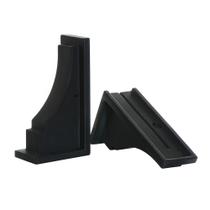 Suportes decorativos Mayne Inc Fairfield, pacote com 2 unidades, plástico preto