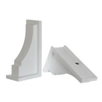 Suportes decorativos Mayne Inc Fairfield White 2 unidades