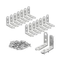 Suportes Em L De Aço Inoxidável 10pcs Braços De Canto Em Ângulo Reto Para Prateleiras Móveis De