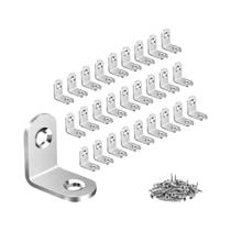 Suportes Em L De Aço Inoxidável Preto 30 50pcs Braçadeiras De Canto Em Ângulo Reto De 90 Graus Para