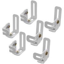 Suportes Home Theater Caixa Som Ajusta Inclina 6Pç - Preto