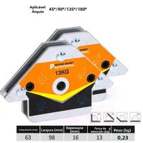 Suportes Magnéticos Para Soldagem De 13KG, 2 Peças, Ferramentas De Posicionamento Magnético Em Forma