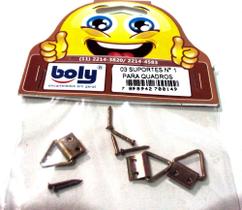 Suportes Nº1 Bicromatizados Para Quadros Kit 3 Pçs - Boly - Ref. 149