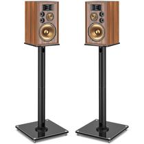 Suportes para alto-falantes de chão YOMT Universal de 28 polegadas para 10 kg de preto