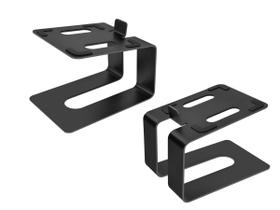 Suportes para alto-falantes Estante de mesa de metal inclinado Monoprice Suportes para alto-falantes Estante de mesa de metal inclinado Monoprice