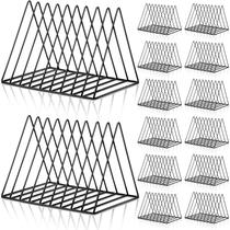 Suportes para arquivos triangulares de metal Shimeyao, 14 peças, 26 x 18 x 18 cm