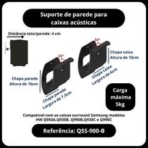 Suportes para caixas soundbars samsung HW - Q930, Q950 e Q990