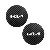 Suportes Para Copos De Carro Em Fibra De Carbono E Couro KIA K5 K9 Sorento Ceed Sportage Carnival