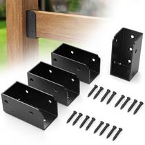 Suportes para corrimão de deck ForoGore em aço inoxidável 304 para madeira 2x4, 4 peças Suportes para corrimão de deck ForoGore em aço inoxidável 304 para madeira 2x4, 4 peças