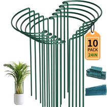 Suportes para Jardim TCBWFY Anéis Metálicos para Plantas 25x61 cm Kit com 10 Unidades Suportes para Jardim TCBWFY Anéis Metálicos para Plantas 25x61 cm Kit com 10 Unidades