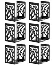 Suportes para livros INNÔPLUS Metal Black, 6 pares - Heavy Duty