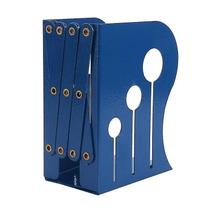 Suportes para livros suporte de livros ajustável de ferro suporte de livros mesa resistente suporte de livros antiderrapante azul pequeno