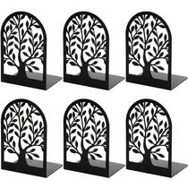 Suportes para livros Umikk Tree Book End Metal Black (3 pares/6 unidades)