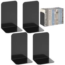 Suportes para livros VFINE Metal Black, 2 pares para livros pesados Suportes para livros VFINE Metal Black, 2 pares para livros pesados
