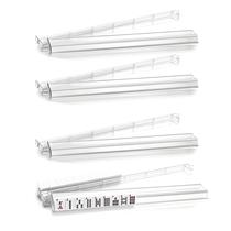 Suportes para Mahjong Jurwoch, pacote com 4, acrílico transparente com empurradores, 45 cm