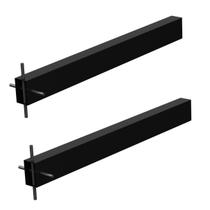 Suportes Pia Chumbar Bancada Mesa 40 Cm 2 Unidades - Preto