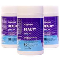 Suppcaps Beauty 3 Potes Para 90 Dias Suplemento Para Cabelo, Pele Saudável e Fortalecimento das Unhas Suppcaps Beauty 3 Potes Para 90 Dias Suplemento Para Cabelo, Pele Saudável e Fortalecimento das Unhas