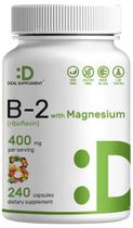 Supplement DEAL SUPLEMENTO Vitamina B2 Riboflavina 400 mg 240 cápsulas Supplement DEAL SUPLEMENTO Vitamina B2 Riboflavina 400 mg 240 cápsulas