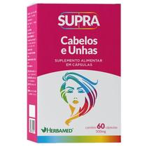 Supra Cabelos e Unhas 500MG 60 Cápsulas Herbamed