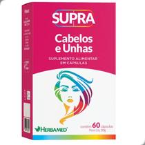 Supra Cabelos e Unhas 500mg Beleza 60 Capsulas Herbamed Supra Cabelos e Unhas 500mg Beleza 60 Capsulas Herbamed