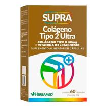 Supra Colágeno Tipo 2 Ultra 40mg 60 Capsulas Herbamed Supra Colágeno Tipo 2 Ultra 40mg 60 Capsulas Herbamed