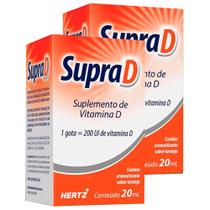 Supra D Gotas com 20ml Kit com duas unidades Supra D Gotas com 20ml Kit com duas unidades