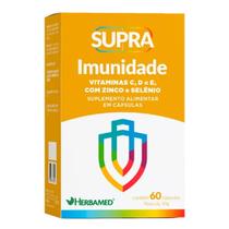 Supra Immunity Vitaminas Zinco Selenio 60 Capsulas Herbamed