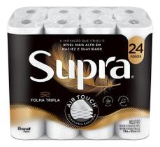Supra Papel Higiênico Folha Tripla 24 Rolos Supra Papel Higiênico Folha Tripla 24 Rolos