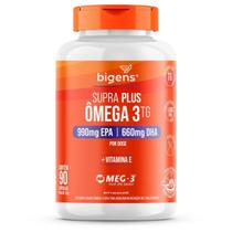 Supra Plus Omega 3 + Vitamina E - 90 Cápsulas - Bigens