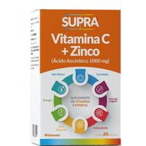Supra Vit C + Zinco 1000/14MG Cx C/60 Ca - Herbamed