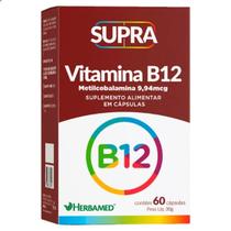 Supra Vitamina B12 Metilcobalamina 9,94mcg 60 Capsulas Herbamed