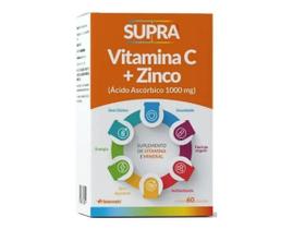 Supra Vitamina C Com Zinco Melhora Imunidade Disposição 60cp